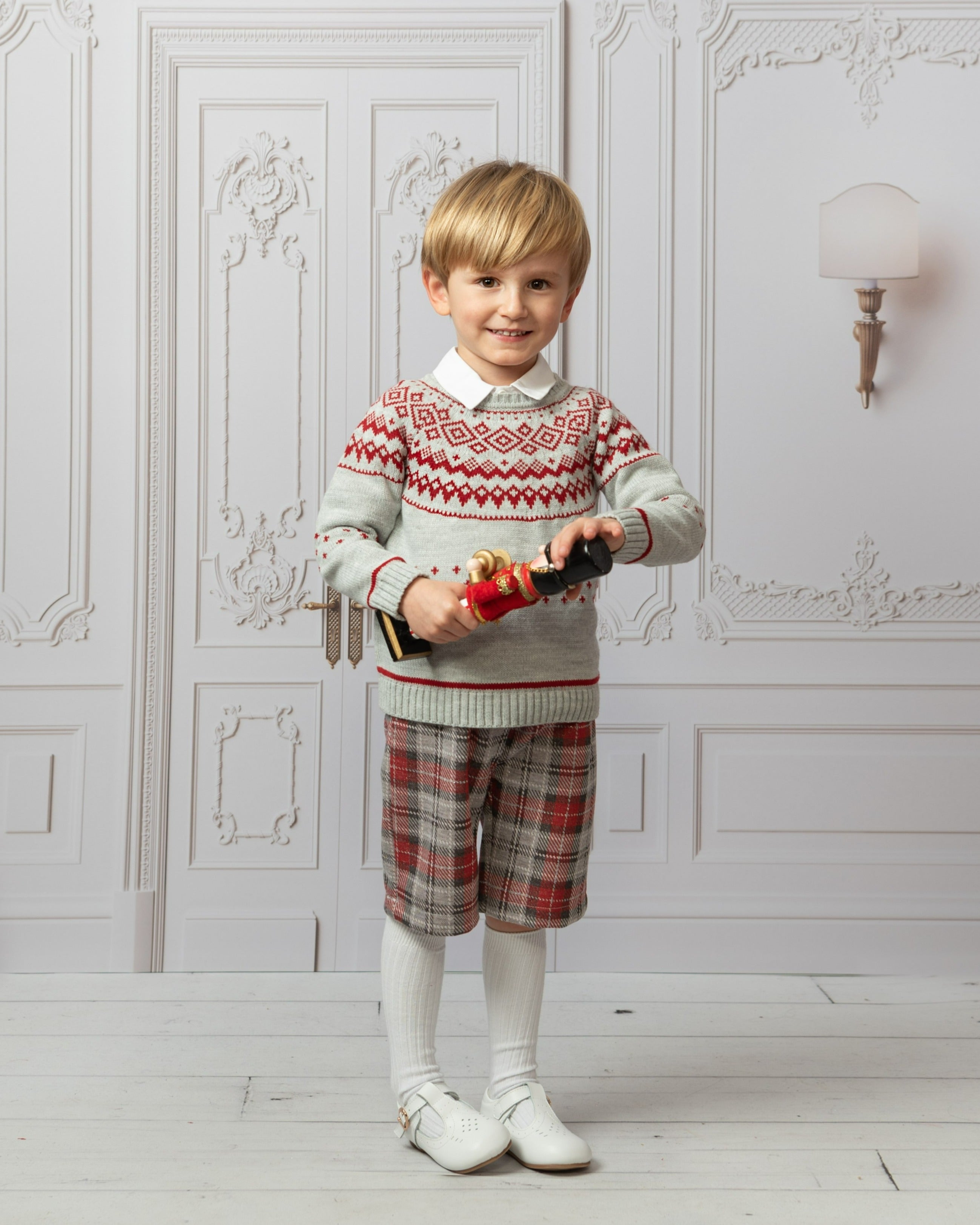 Fairisle Jumper Boys Short Set