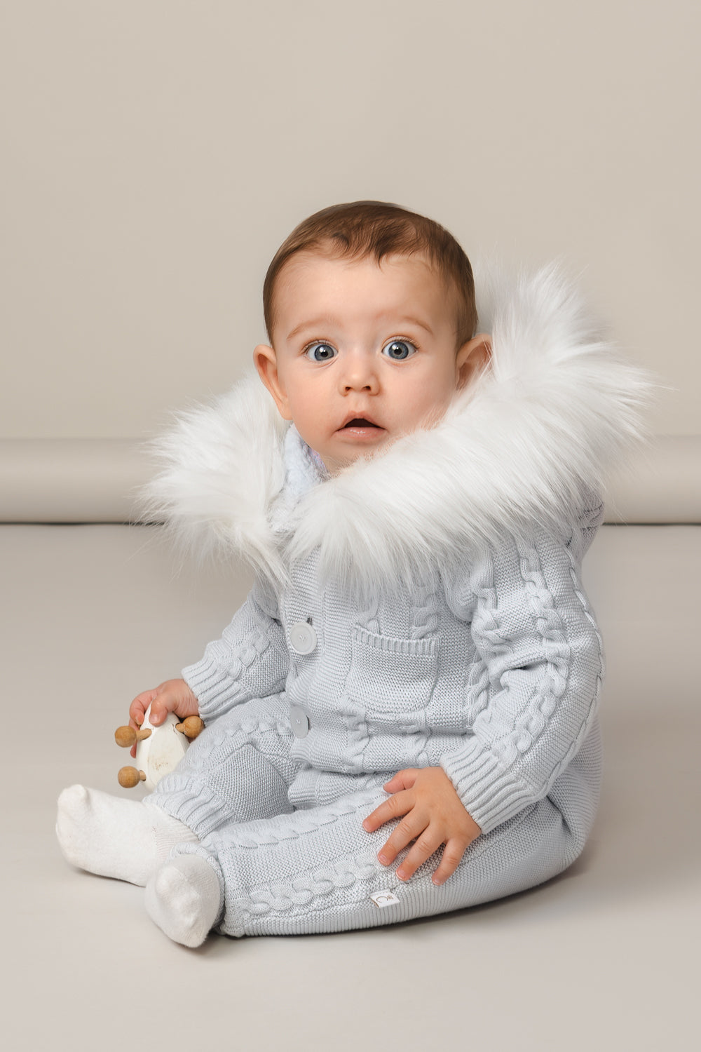 Snow Suit With Fur Hood For Child Printed Woodland Animals Two