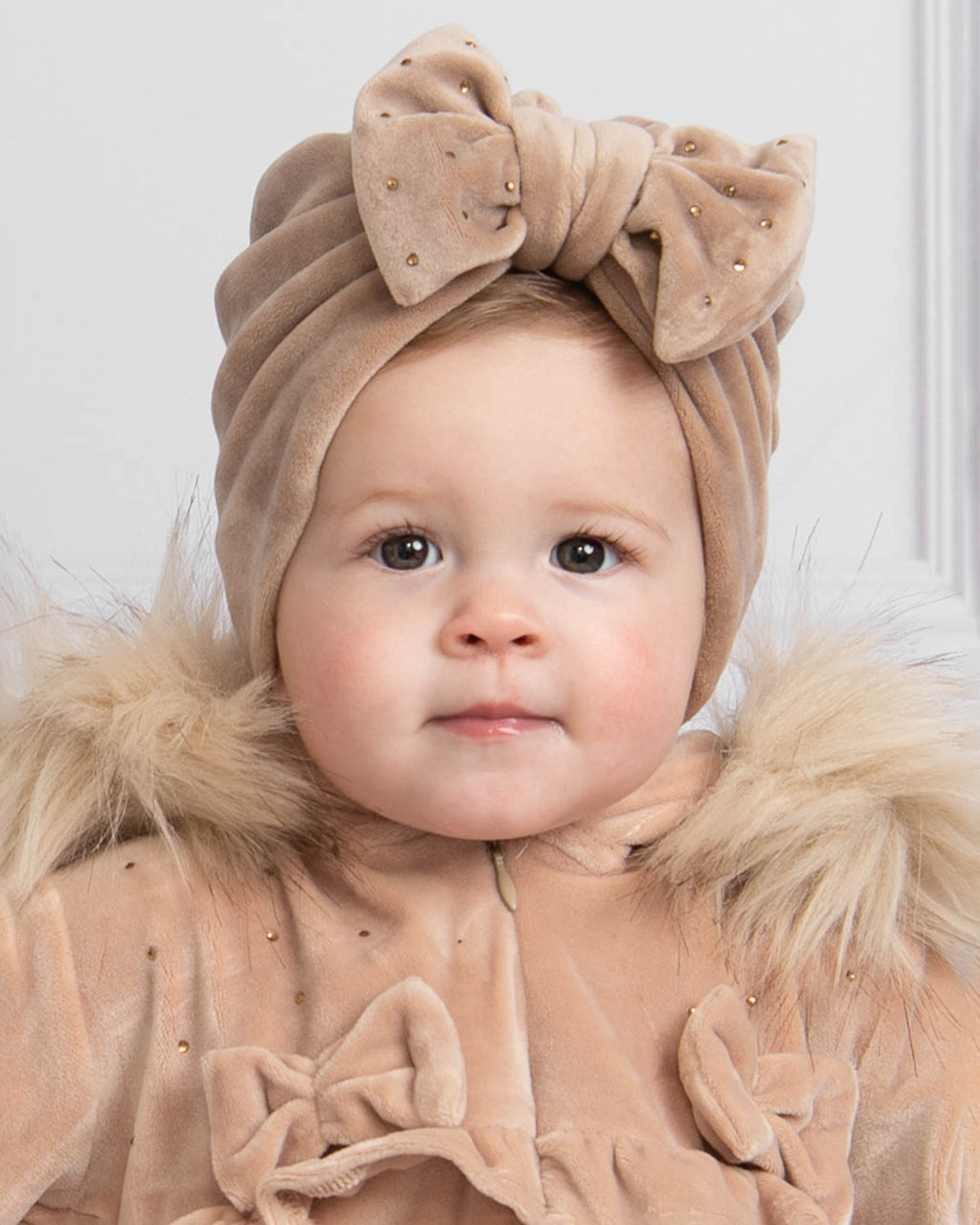 Mink Velvet diamonte turban