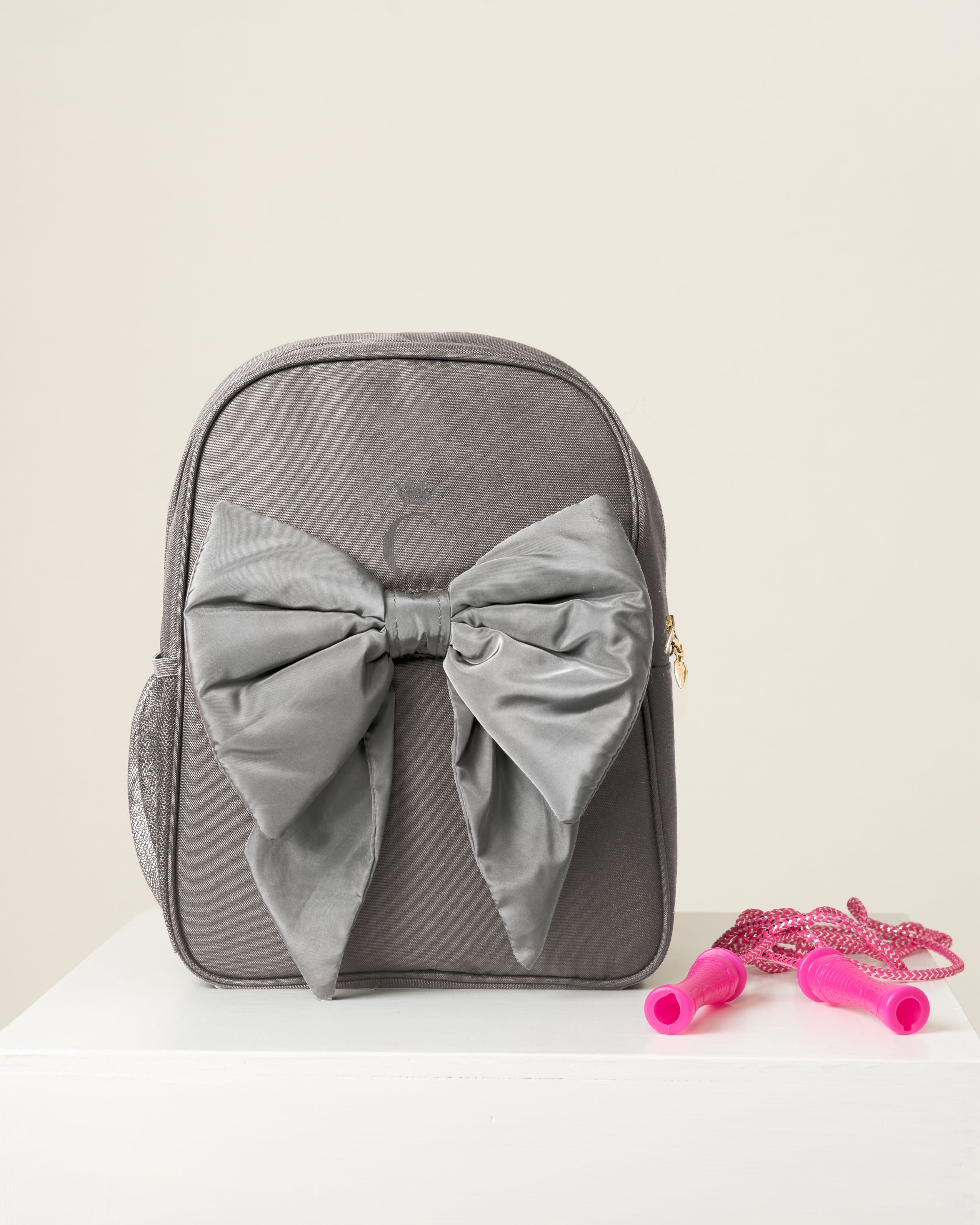 Grey Bow Backpack