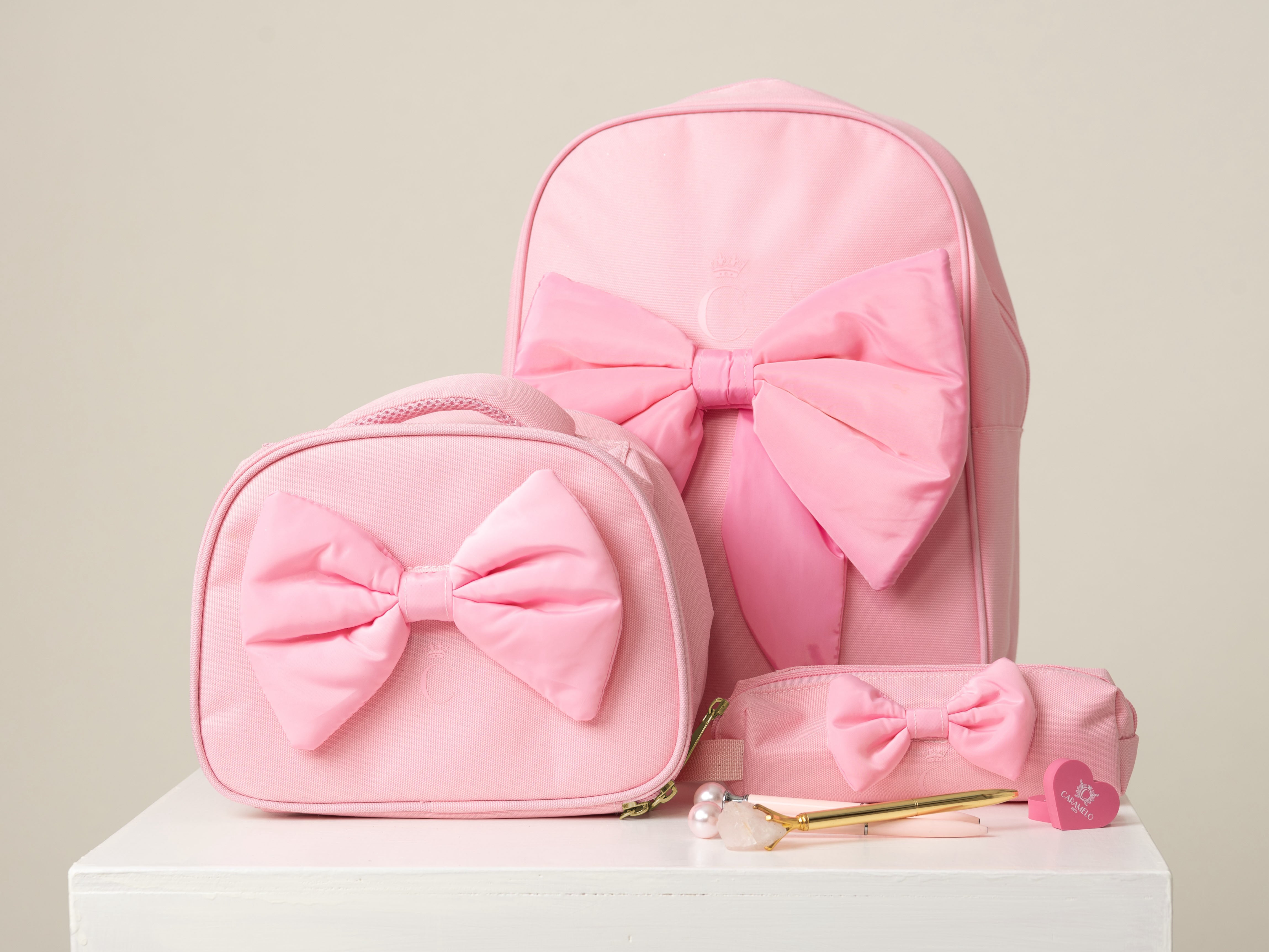Pink Pencil Case with Bow