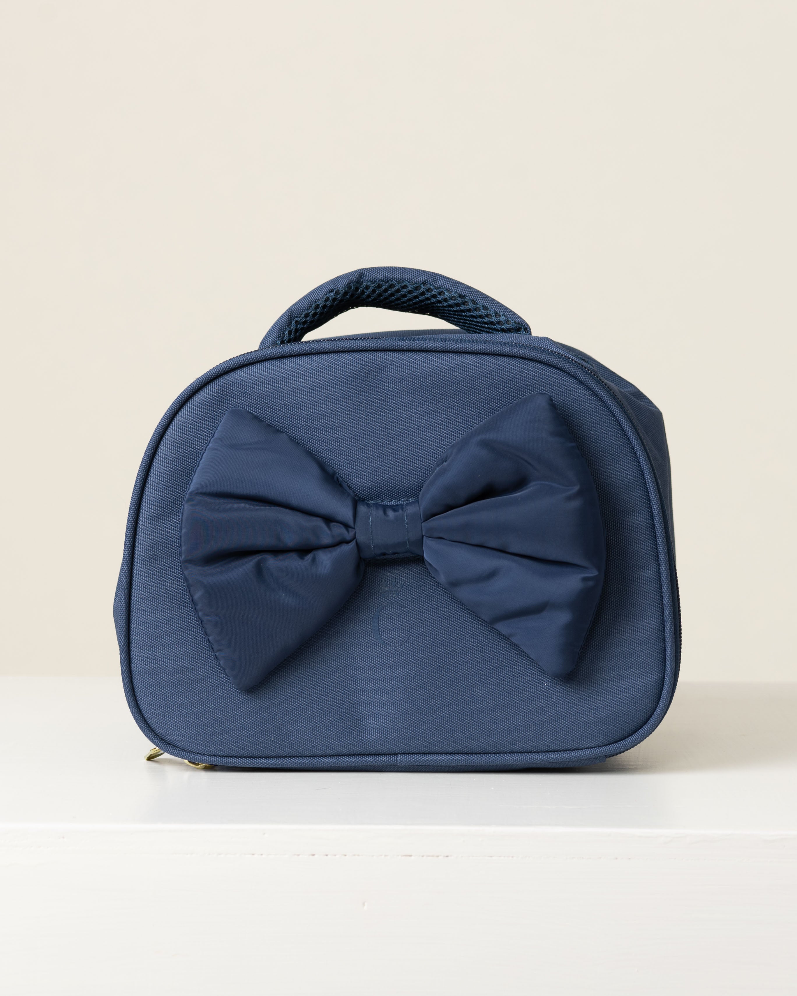 Navy Bow Lunch Bag