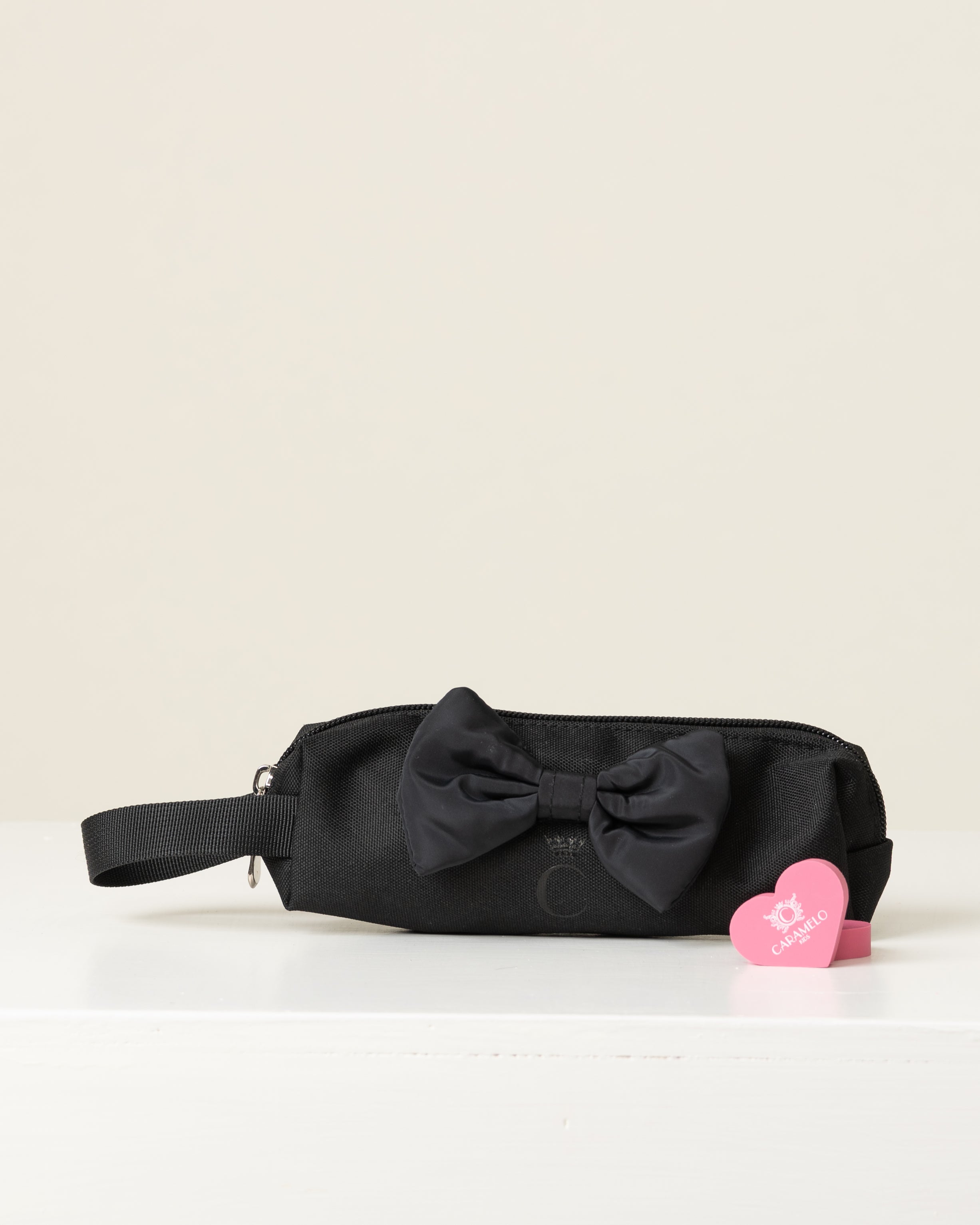 Black Pencil Case with Bow
