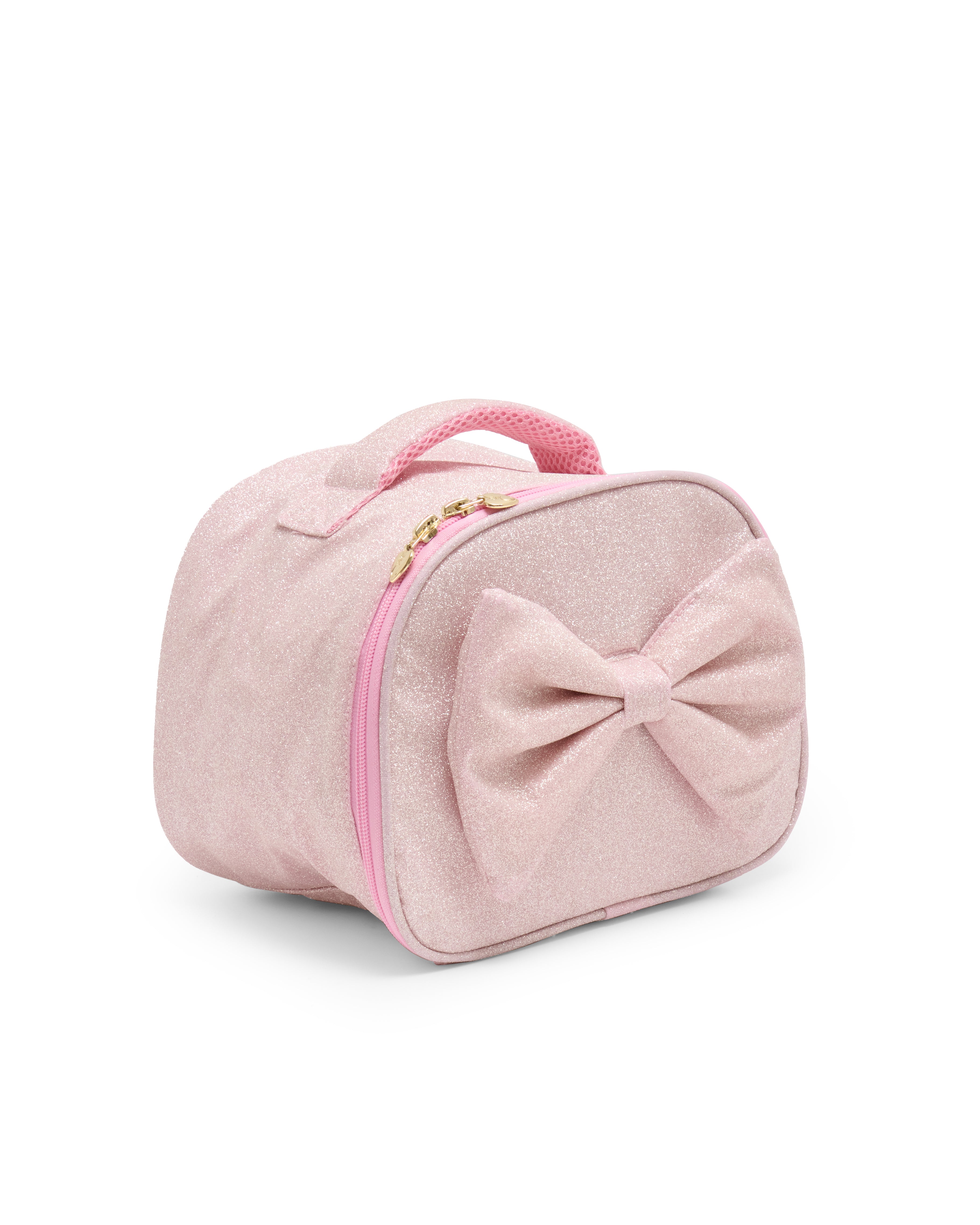 Pink Glitter Lunch Bag with Bow