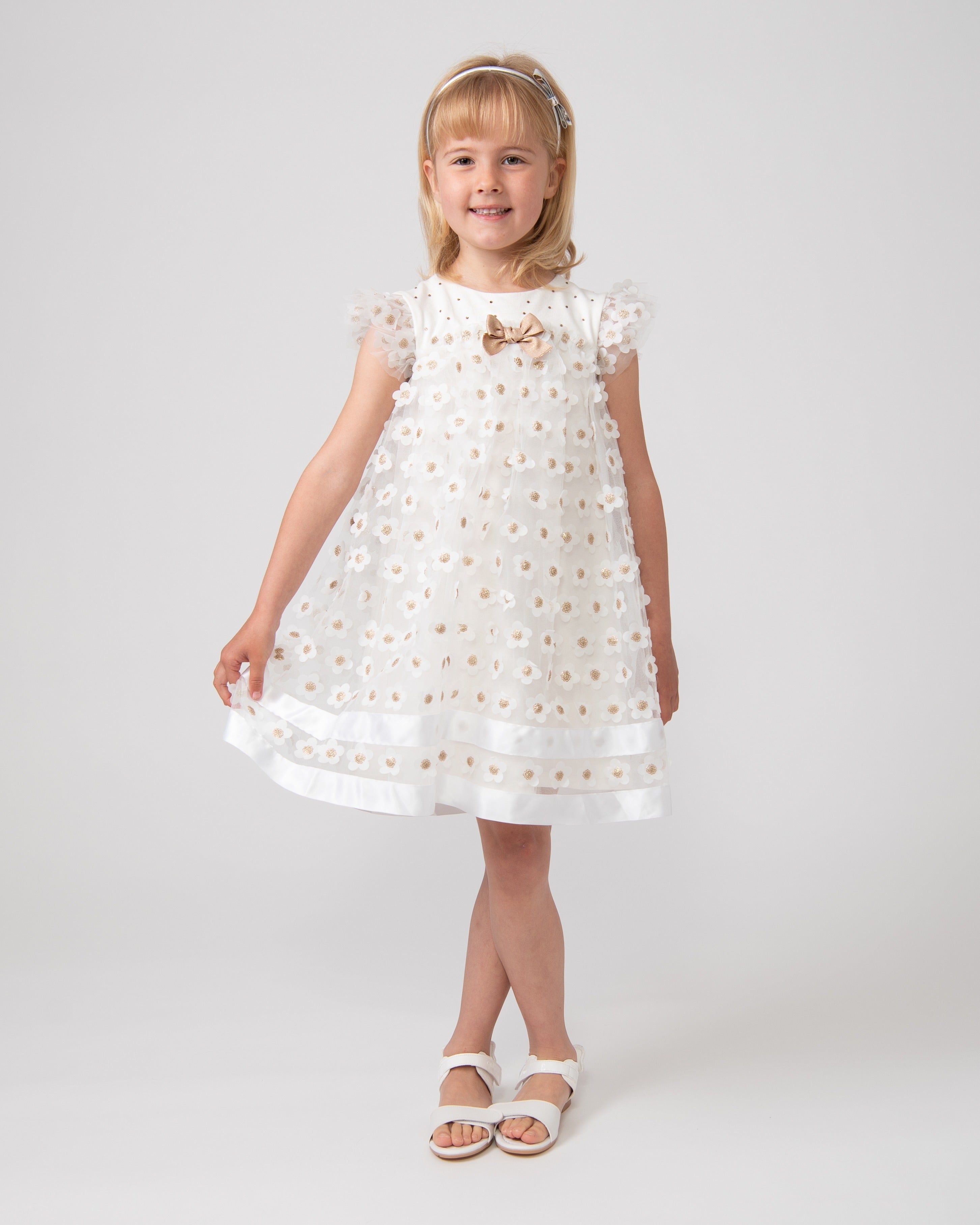 Gold Daisy Party Dress