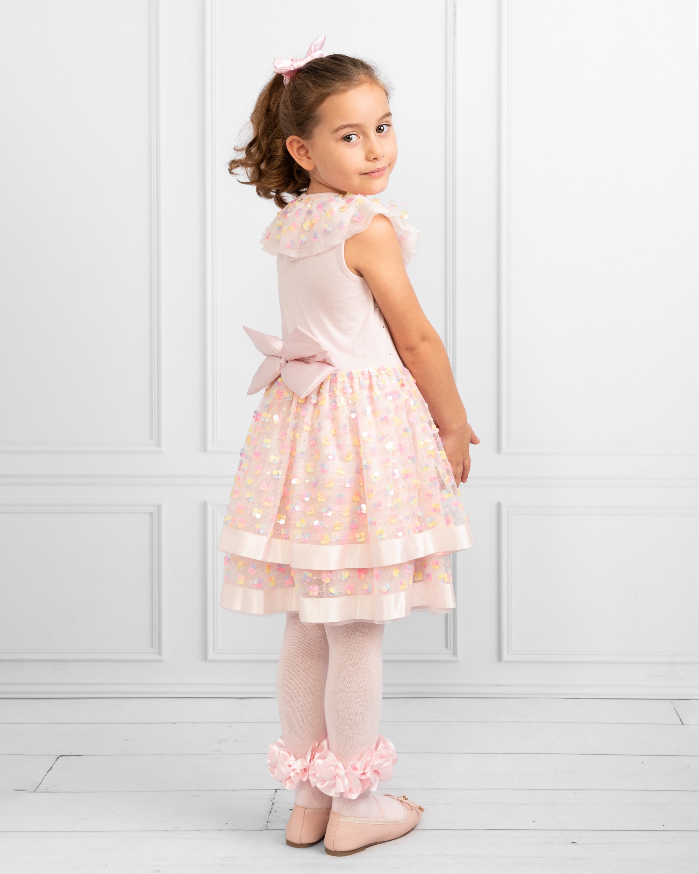 Rainbow Flower Party Dress