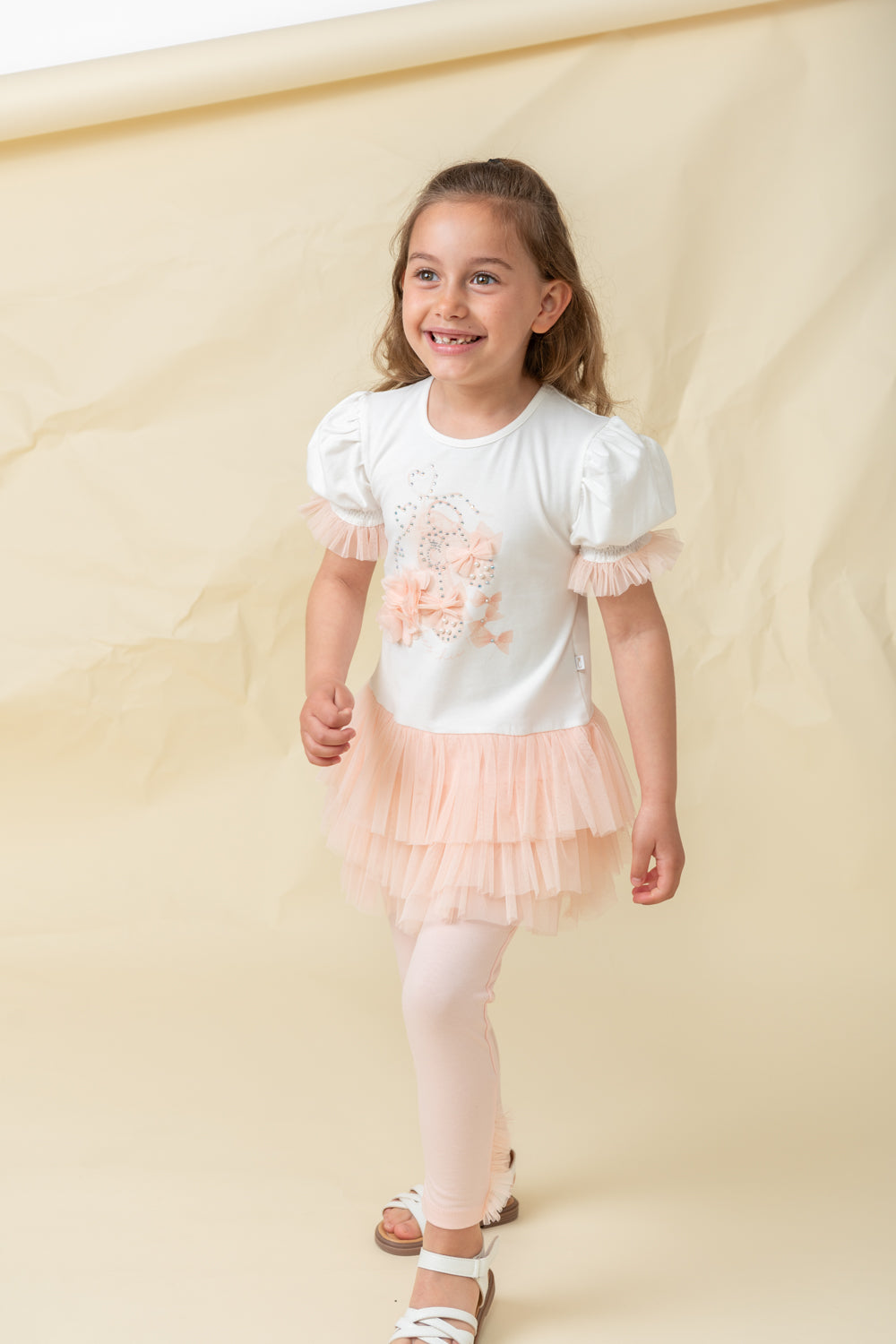 Luxe Life Peach Top and Legging Set (4-8yrs)