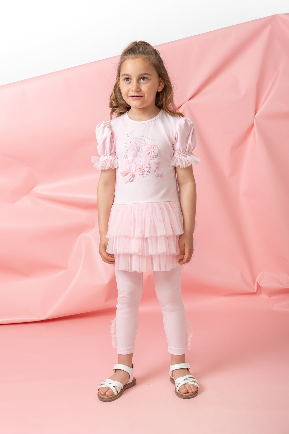 Luxe Life Pink Top and Legging Set (4-8yrs)