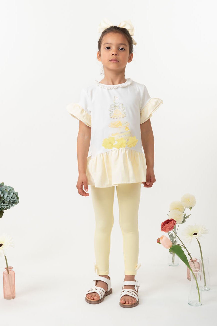 English Summer Lemon Leggings Set (4-8yrs)