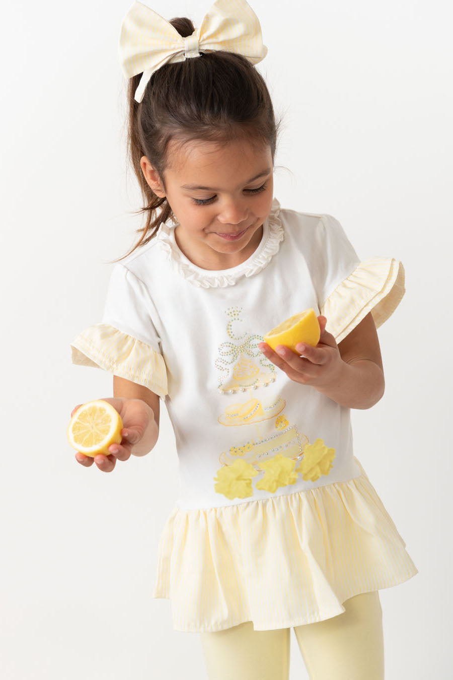 English Summer Lemon Leggings Set (4-8yrs)