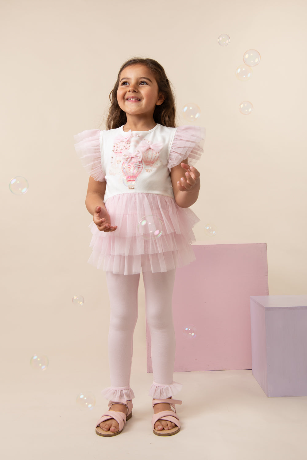 Fly Away Pink Top and Leggings Set (4-8yrs)