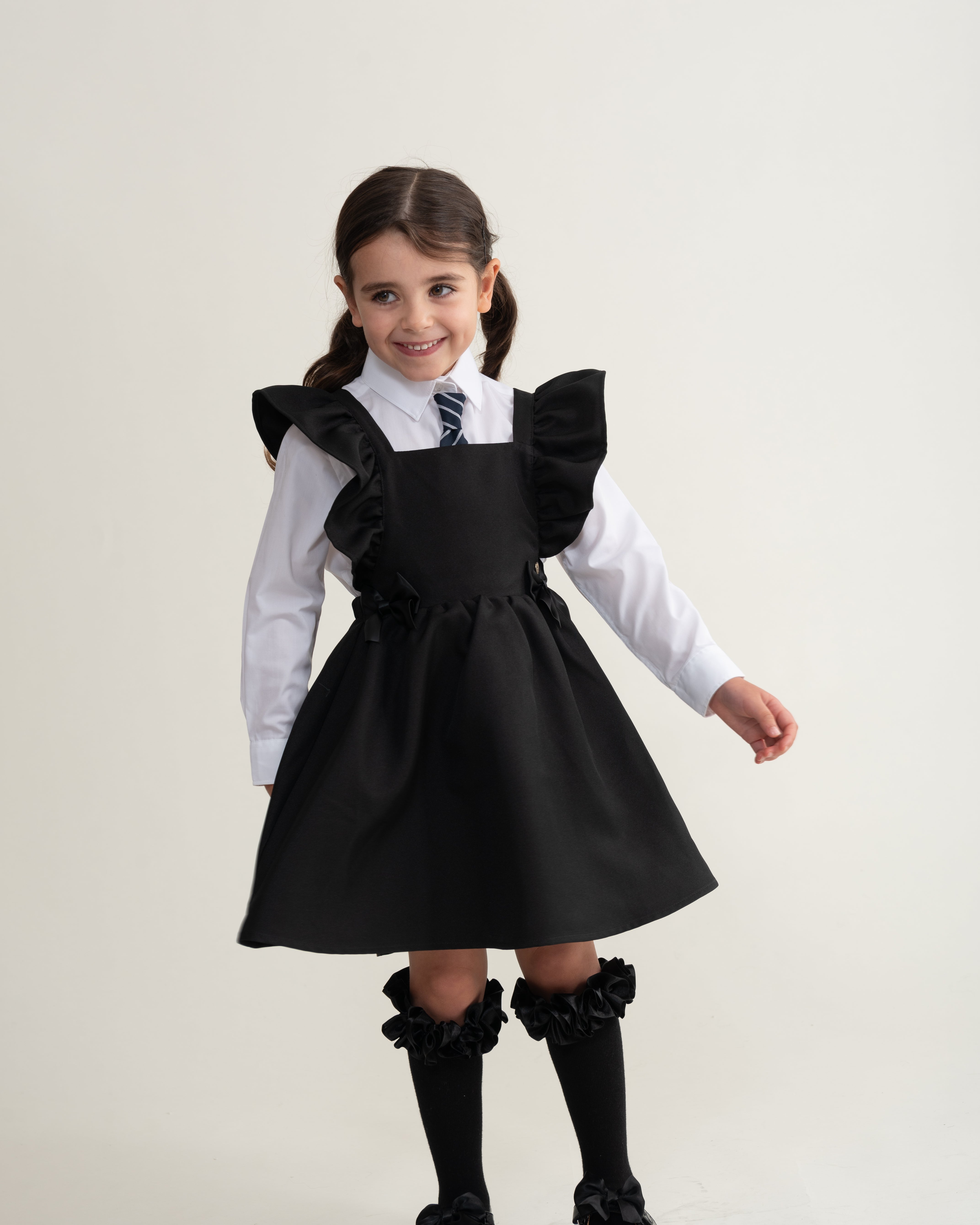 Black Pinafore Dress