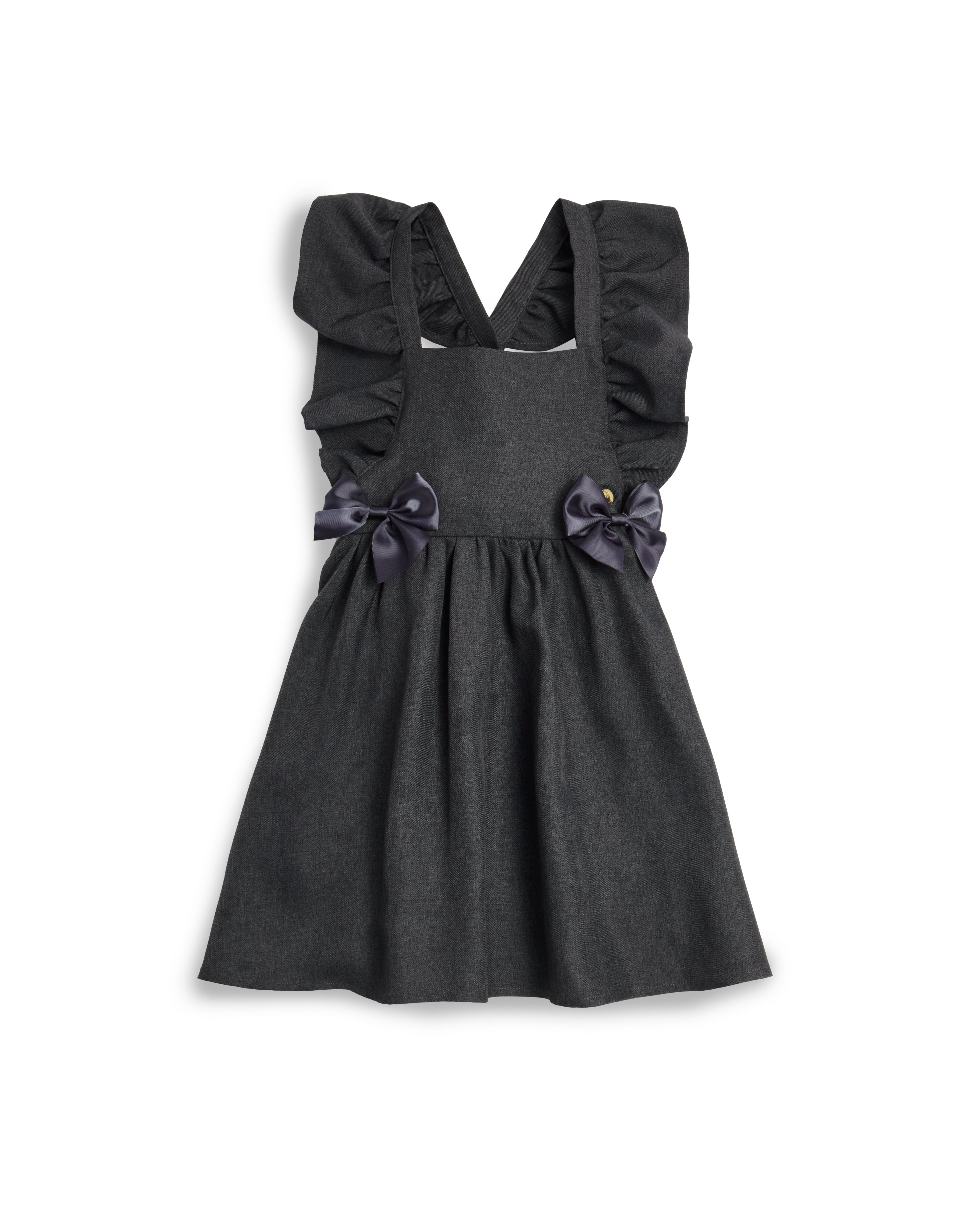 Grey Pinafore Dress