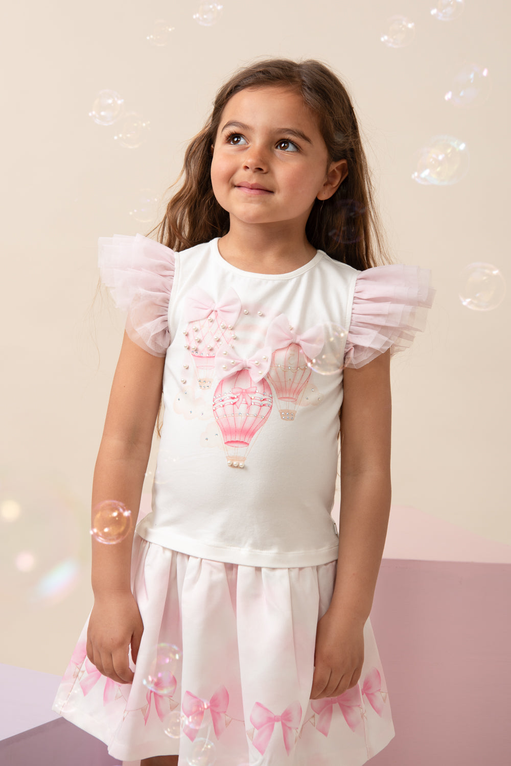 Fly Away Pink Balloon Dress (1-4yrs)