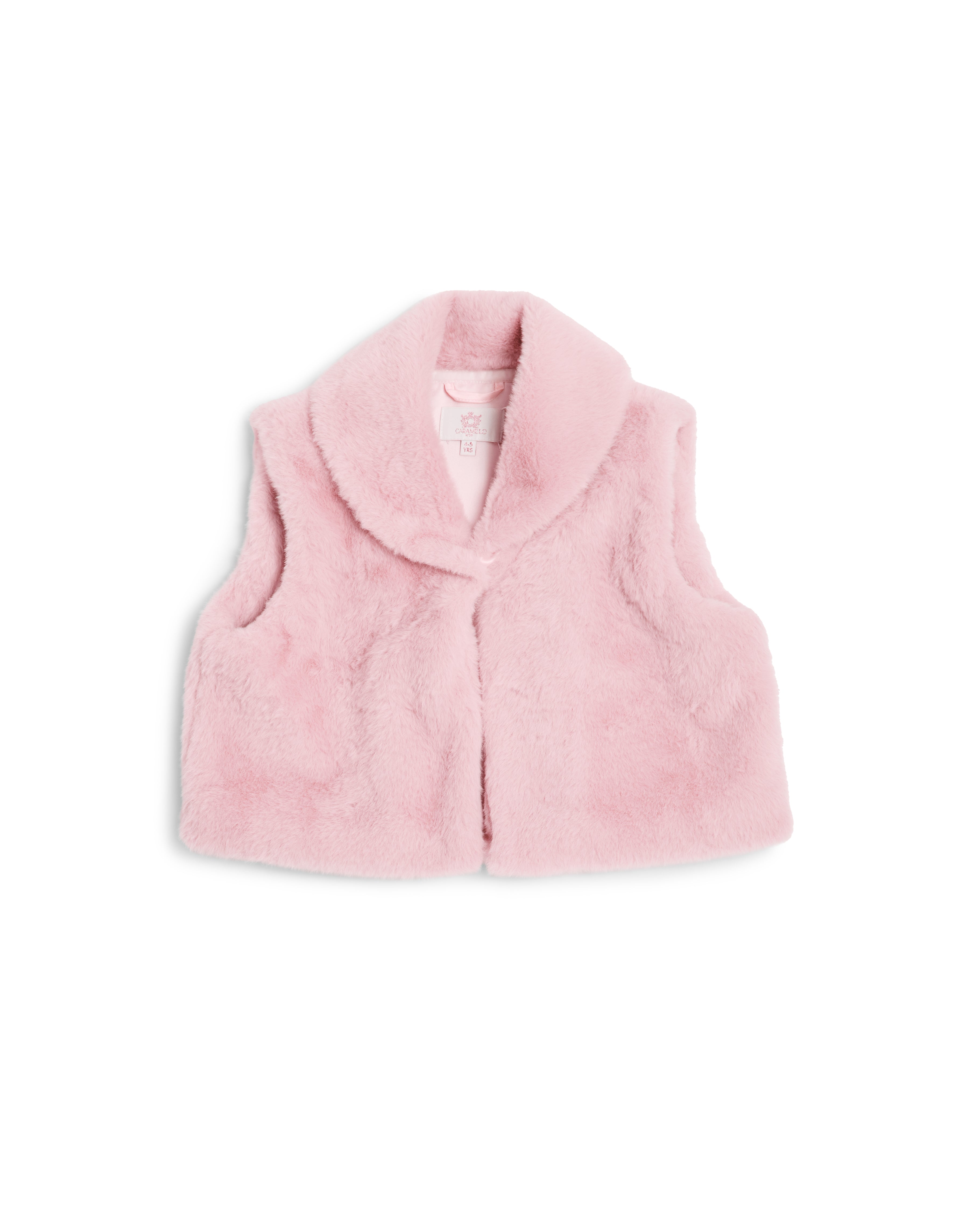 Pink Faux Fur Gilet