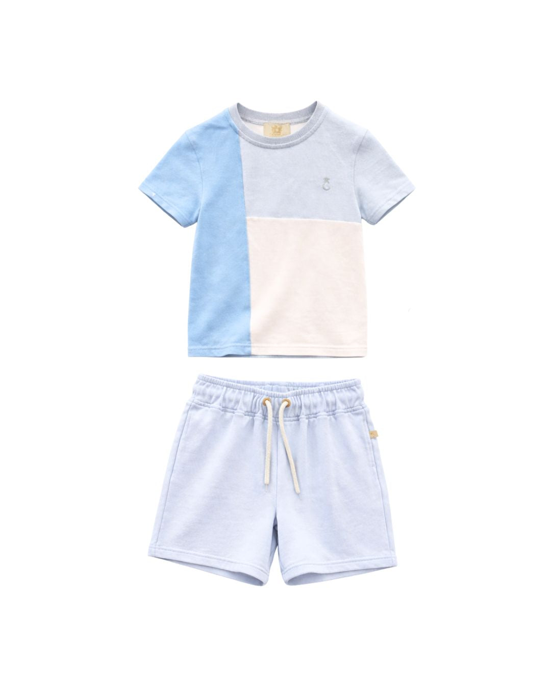 Boys Sky Colour Block Short Set