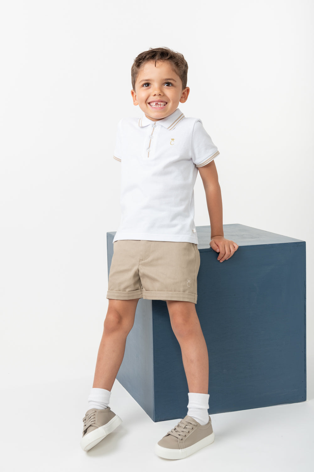 Mink Polo and Chino Short Set