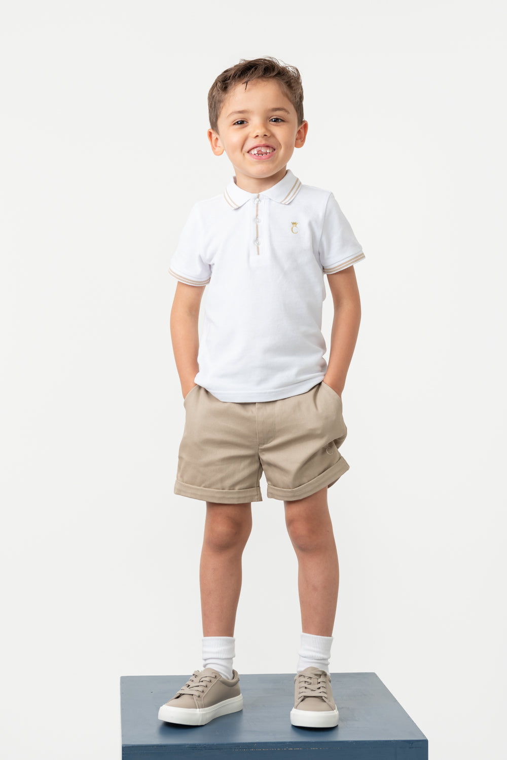 Mink Polo and Chino Short Set