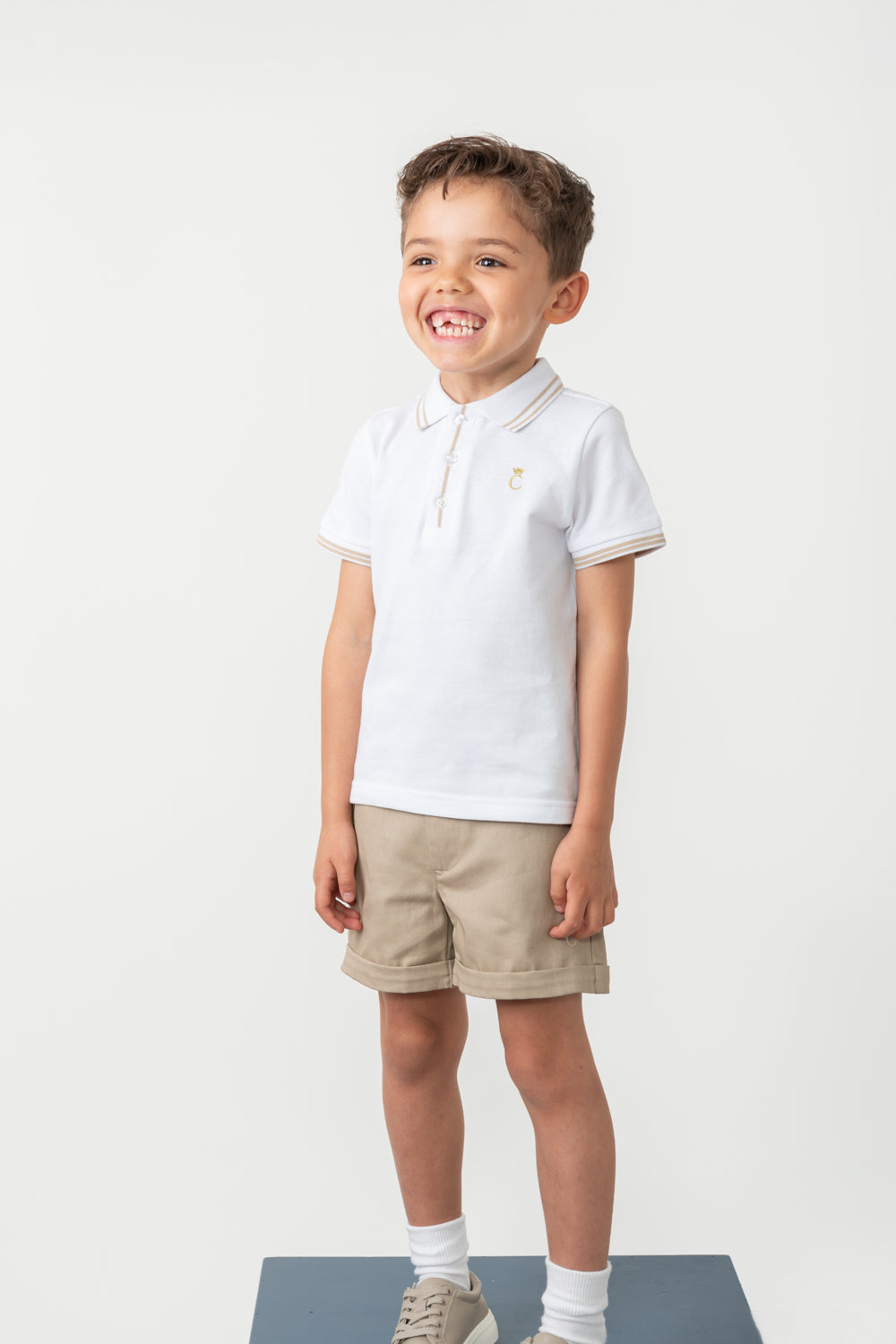 Mink Polo and Chino Short Set