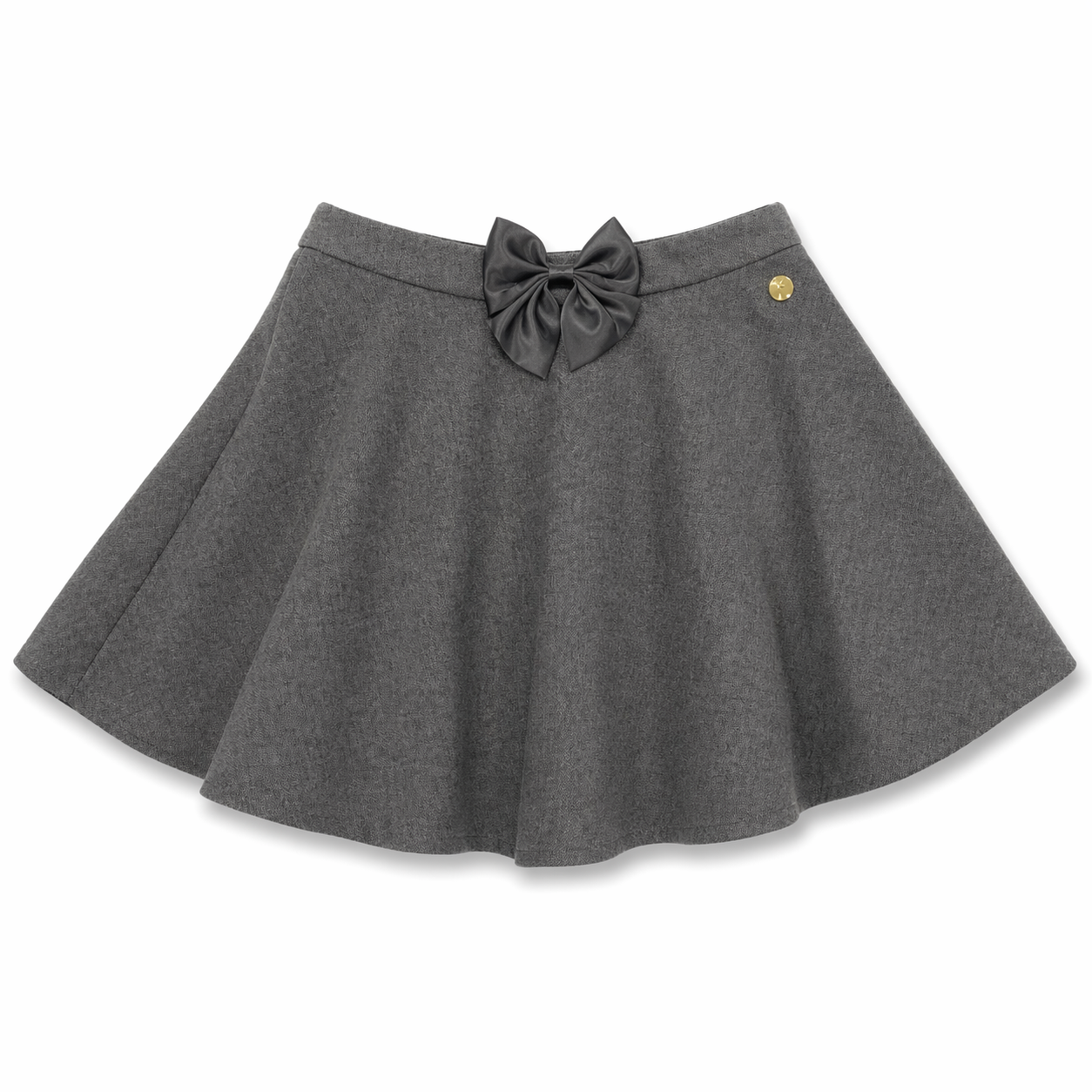 Grey School Skirt with Built-In Cycling Shorts