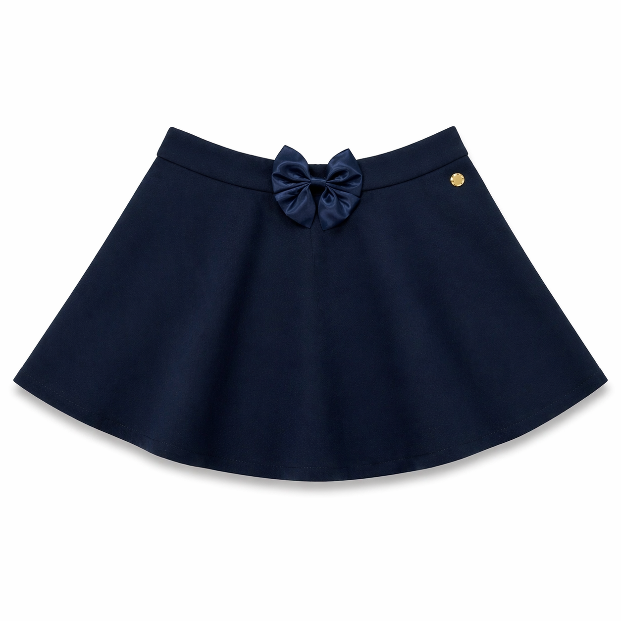Navy School Skirt with Built-In Cycling Shorts