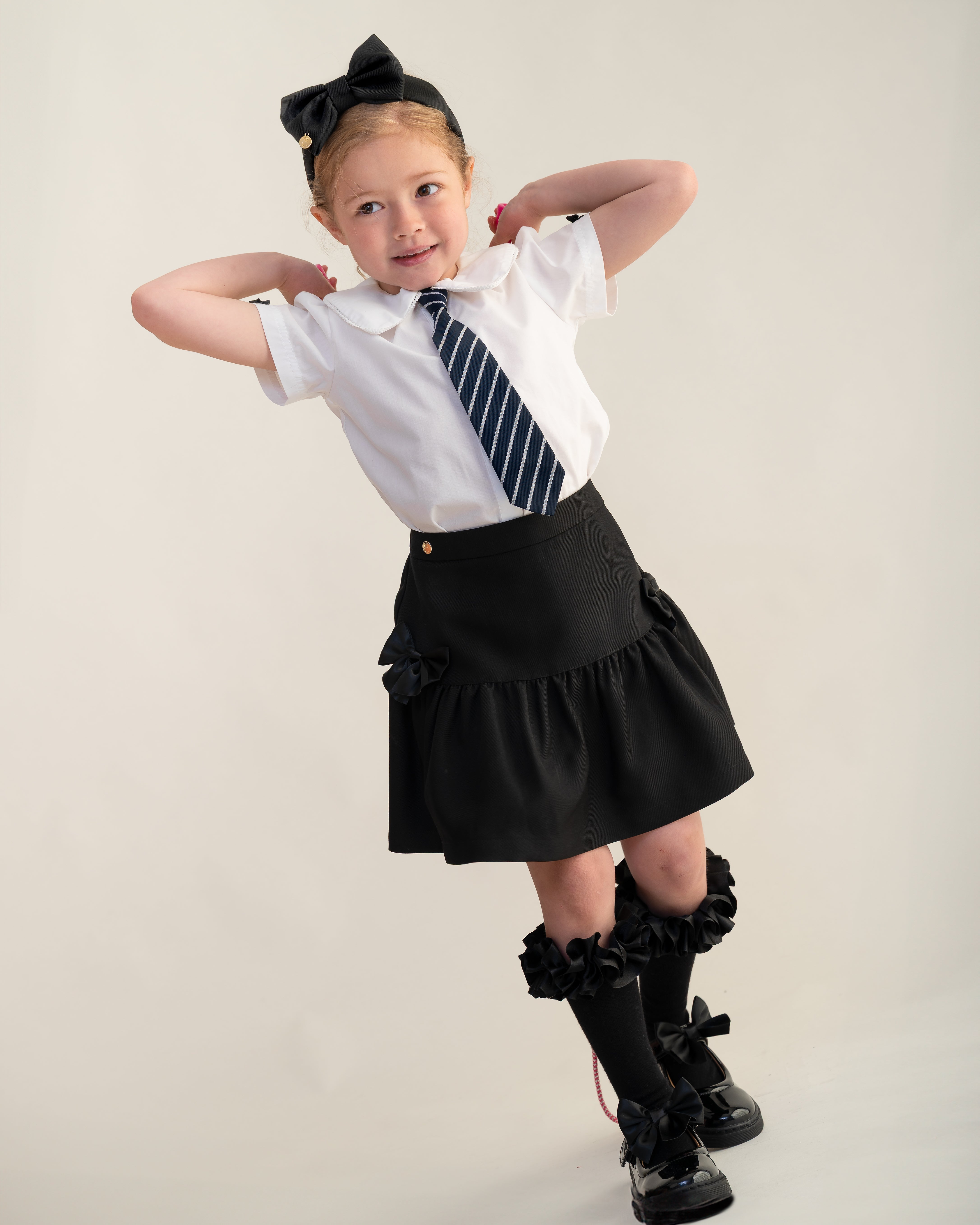 Black Bow Detail Skirt