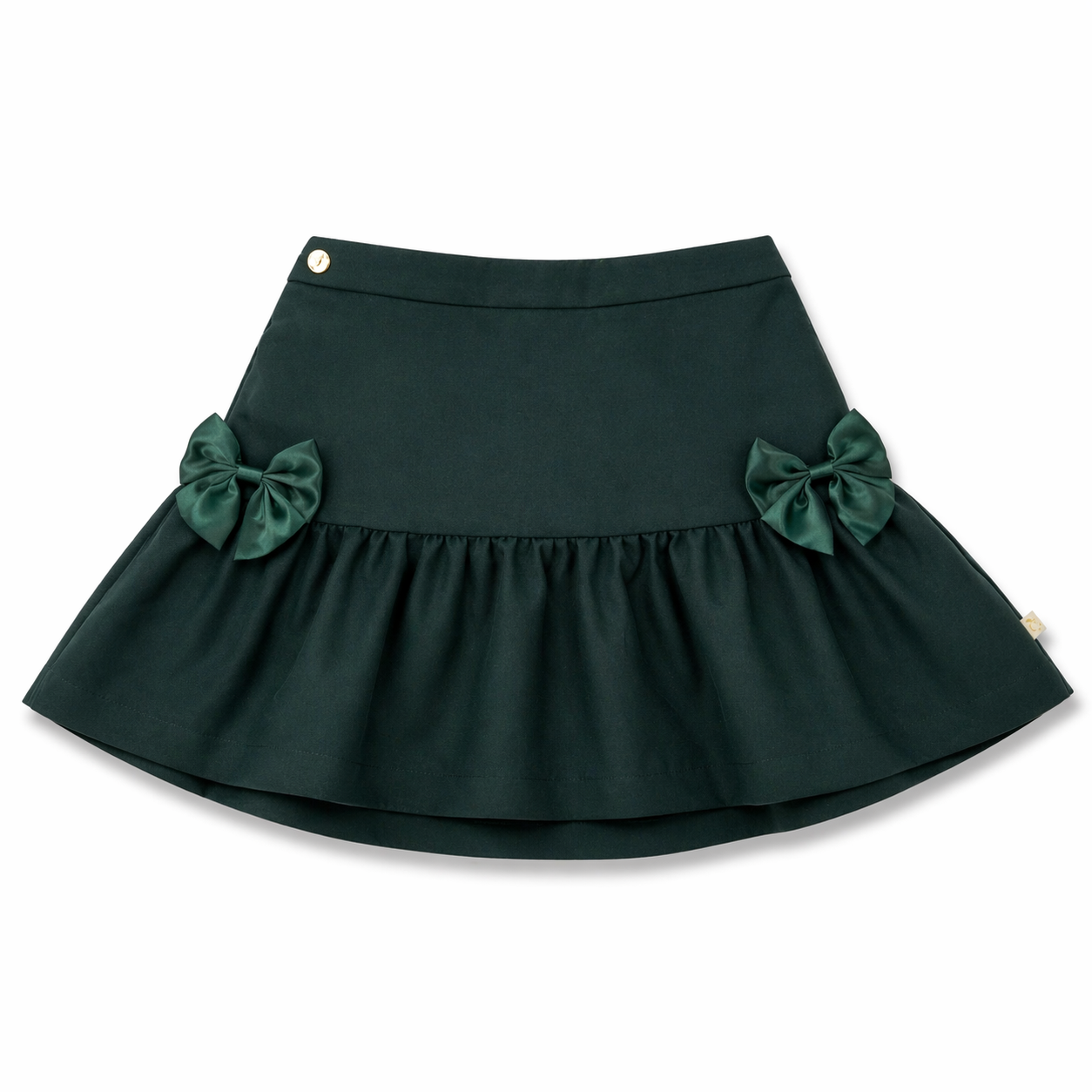 Green Bow Detail Skirt