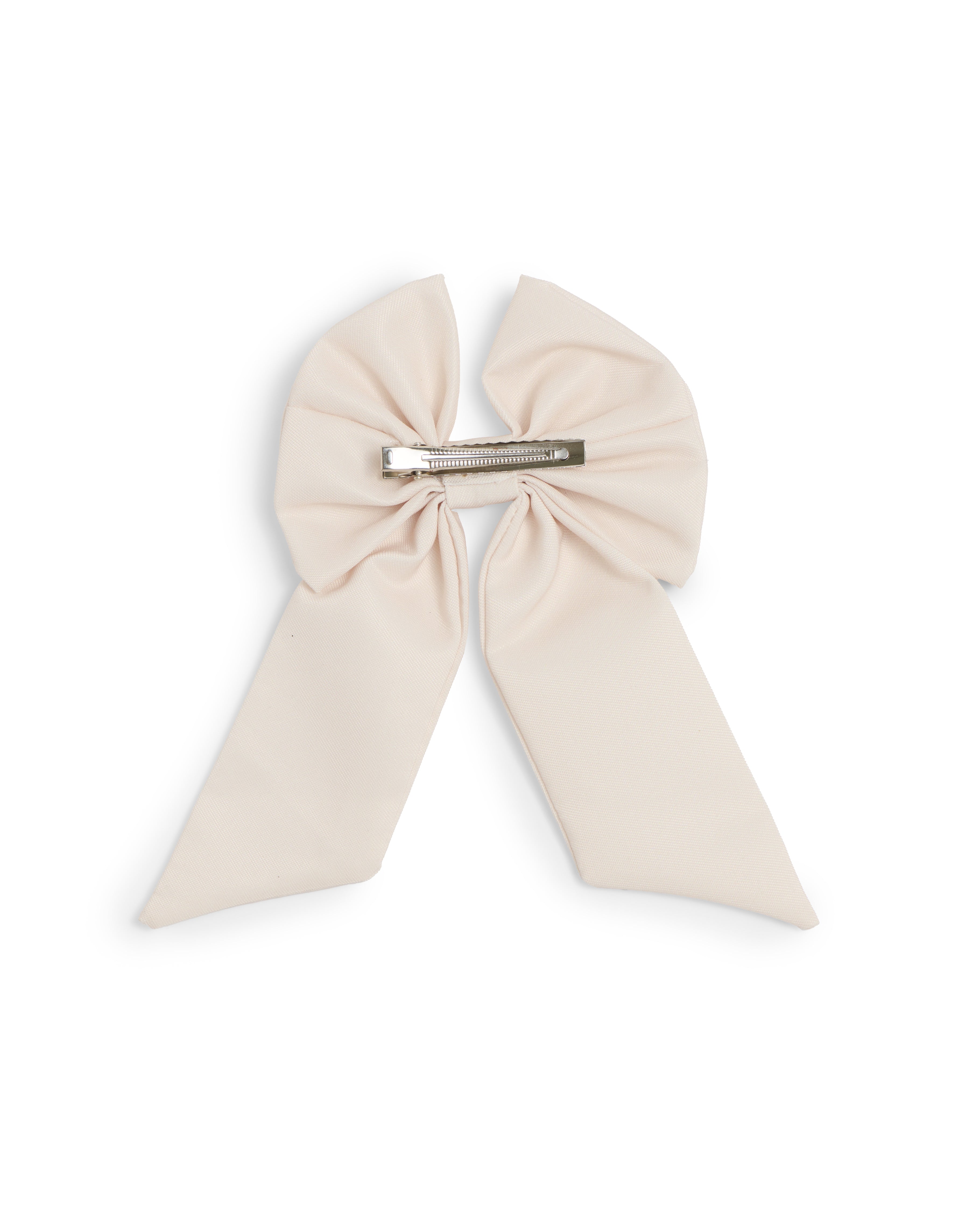 Mink Diamonte Edge Bow Clip