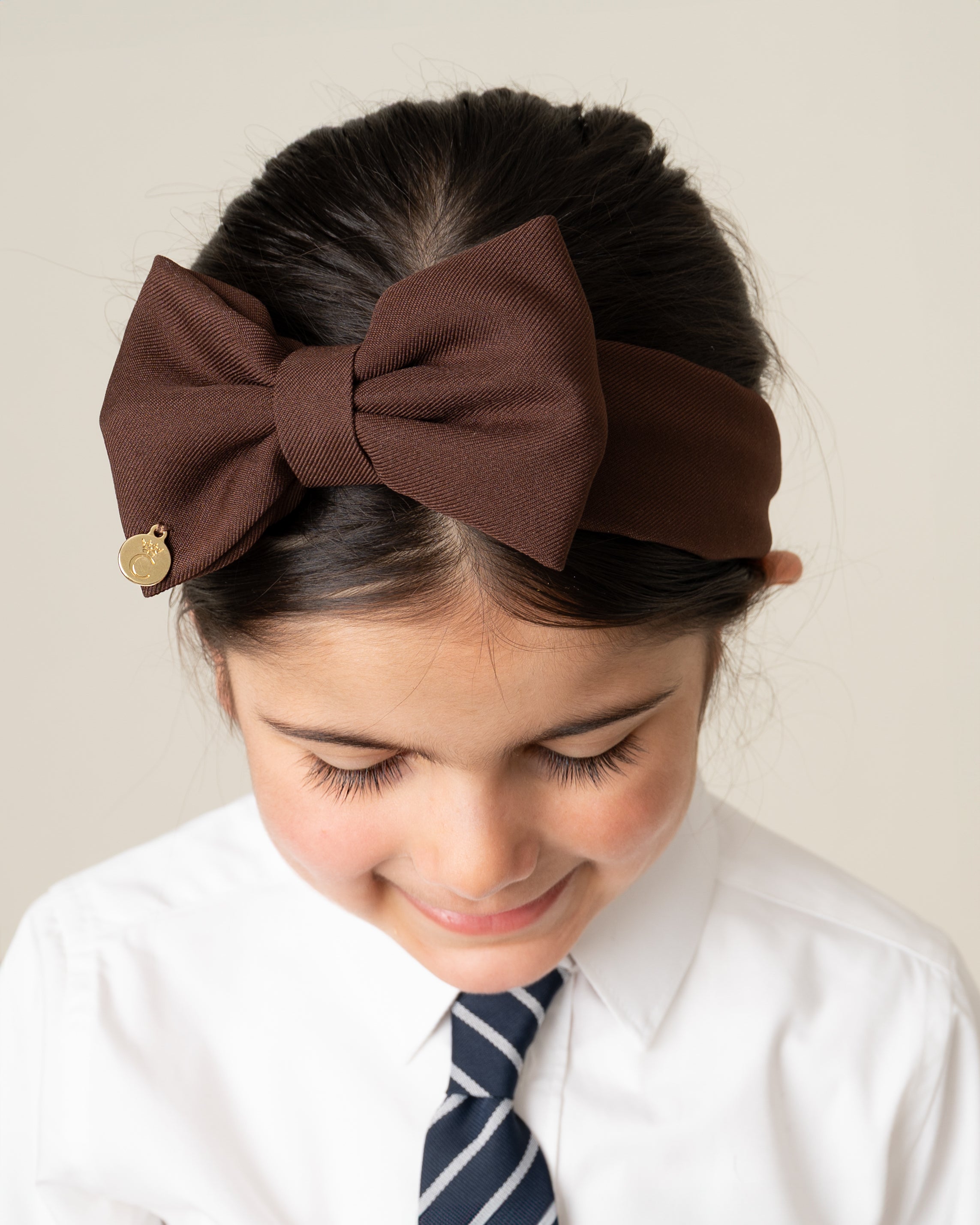 Brown Bow Headband