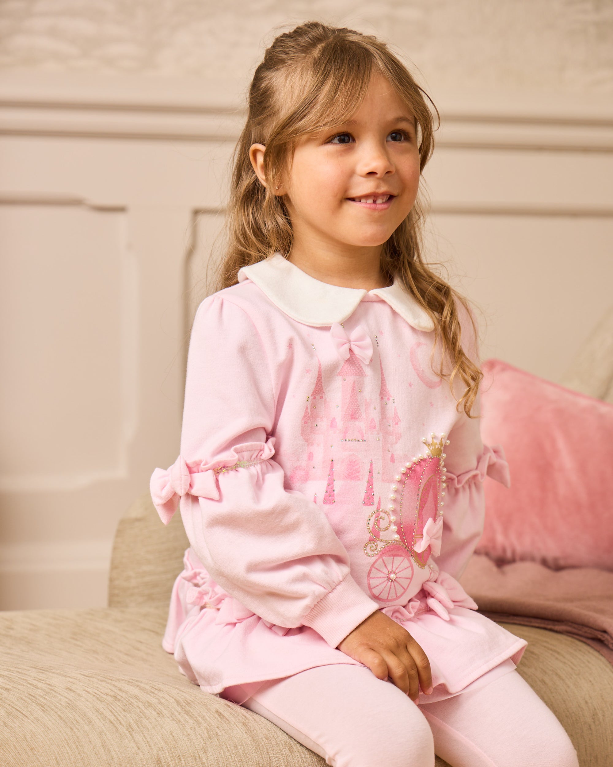 Pink Castle Legging Set