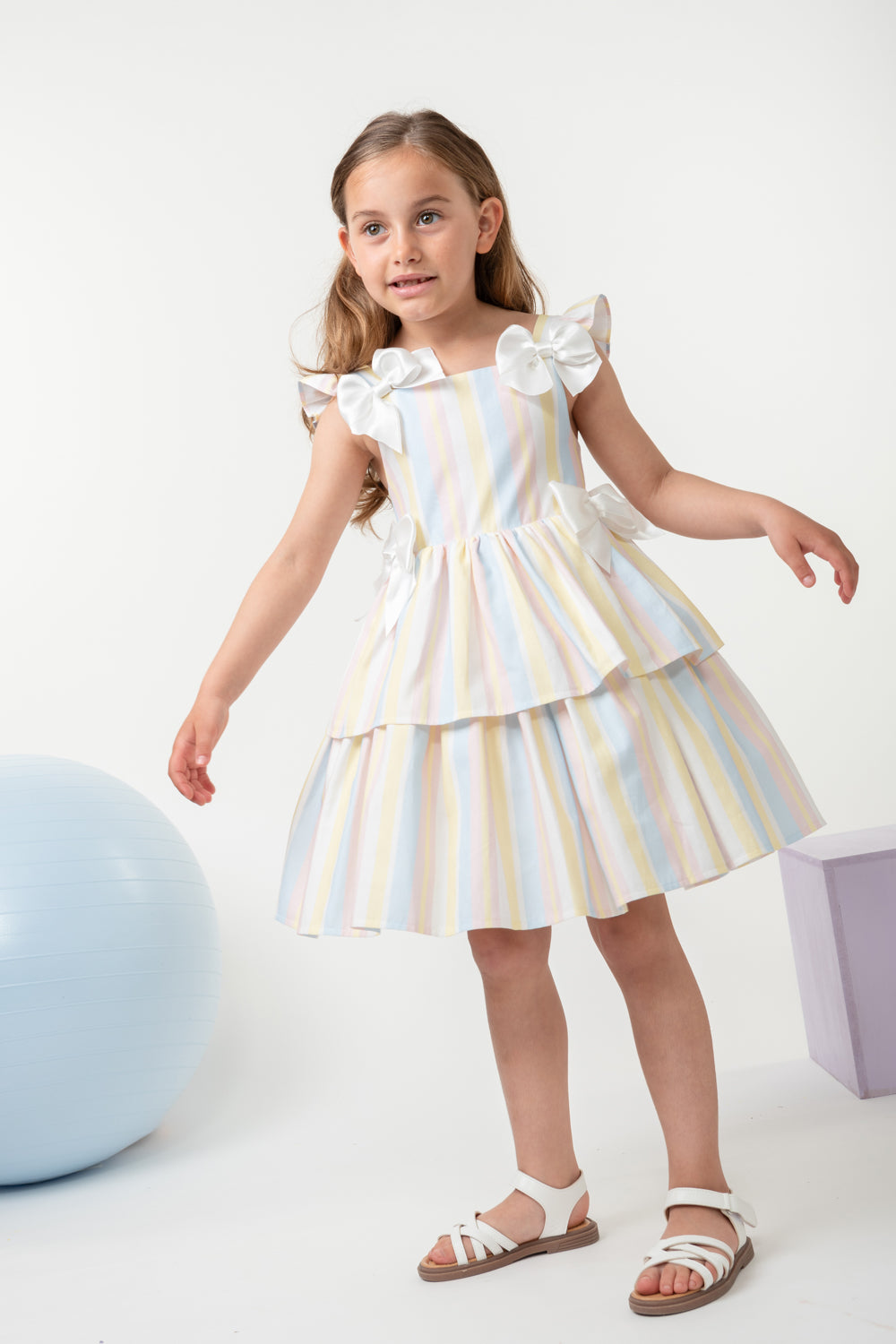 Sweet Stripes Rainbow Dress