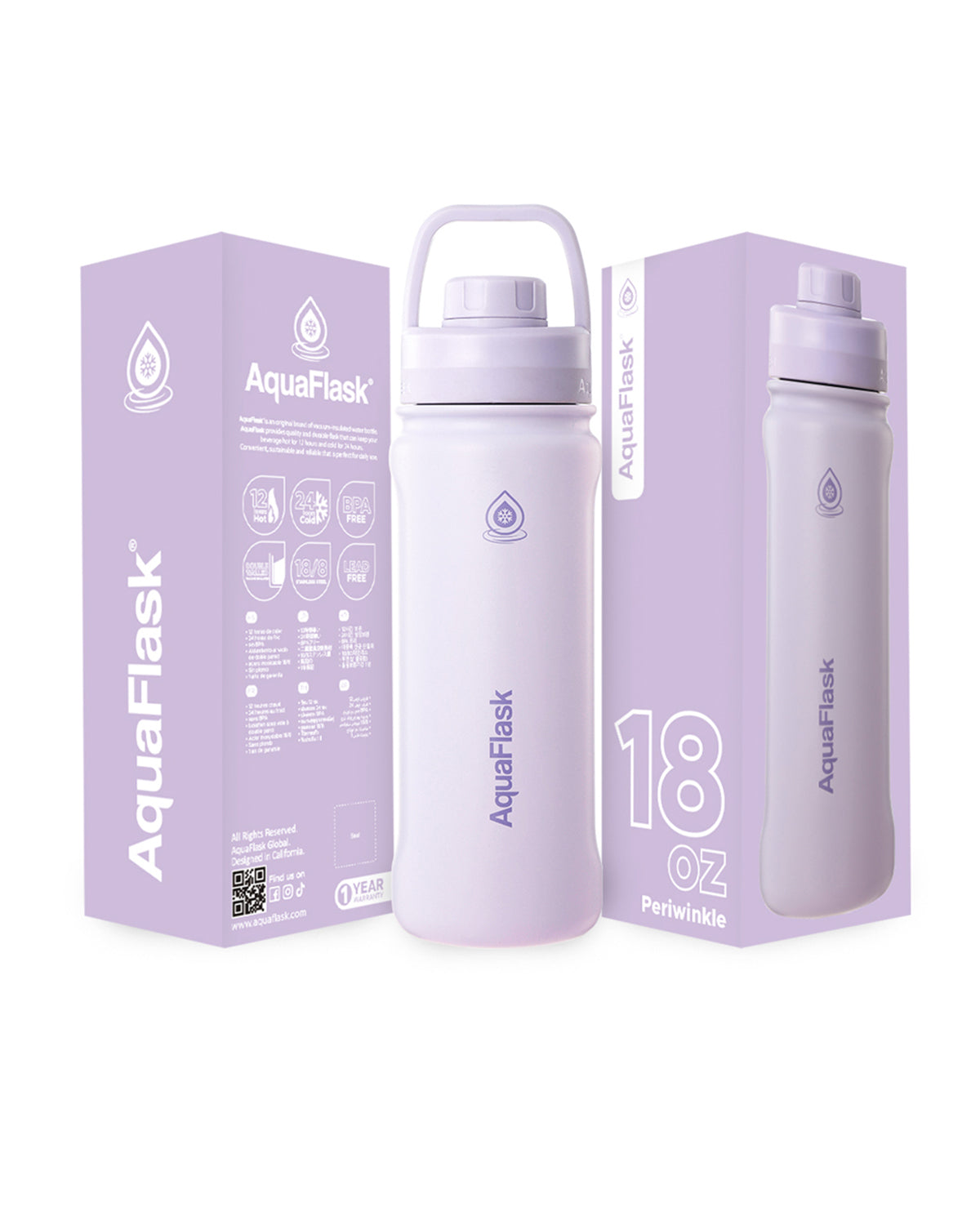 Lilac Insulated Water Bottle