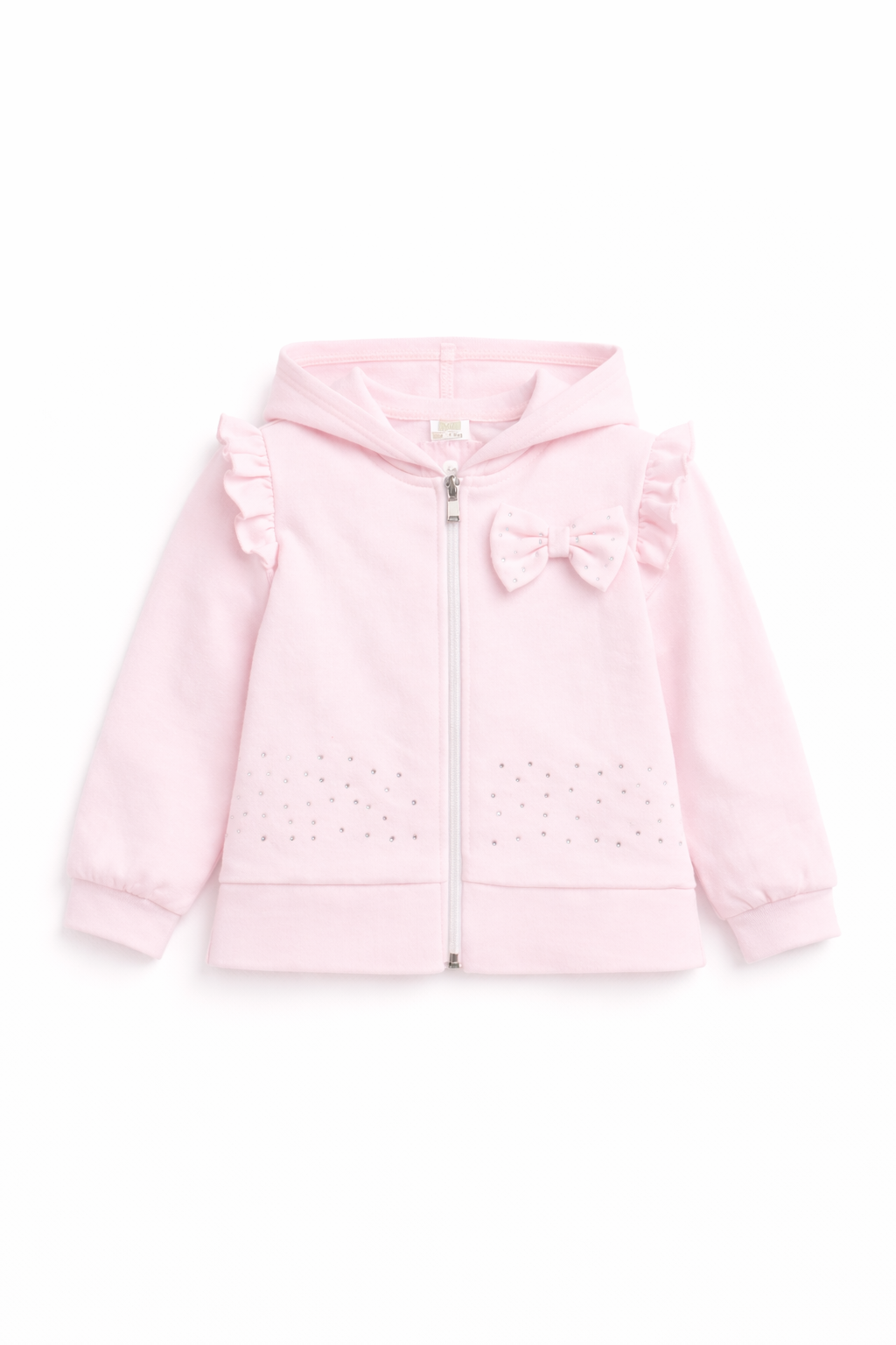 Pink Jersey Bow Cardigan