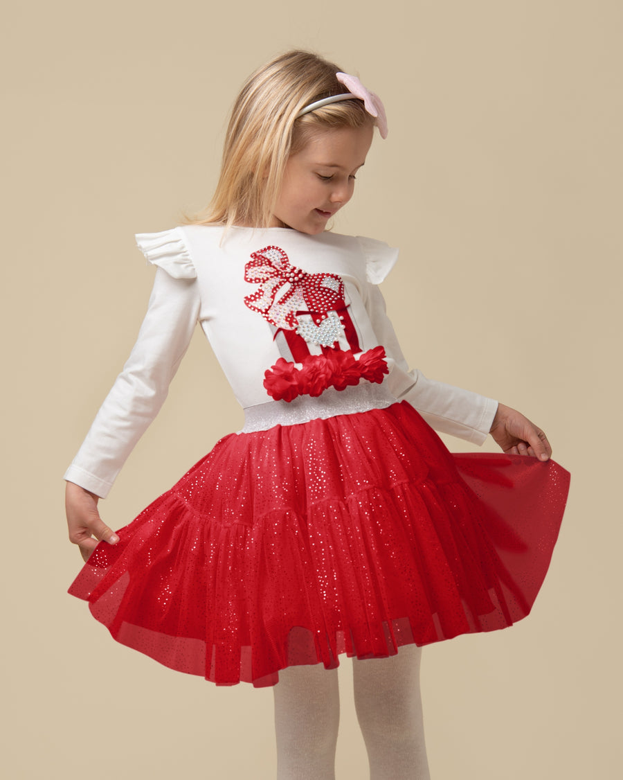 Tulle Present Sparkle Skirt Set - B