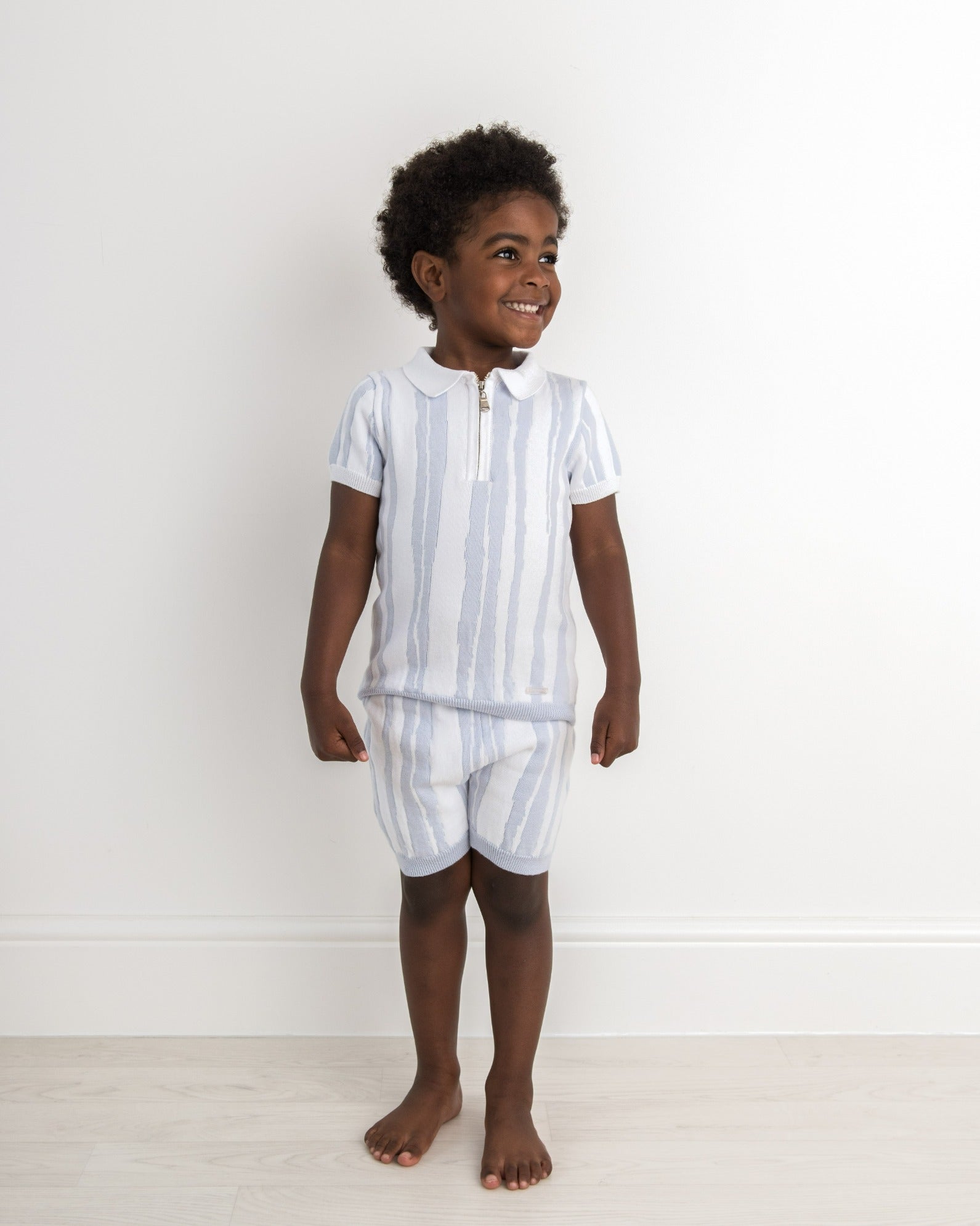 Sky Abstract Stripe Knitted Two Piece